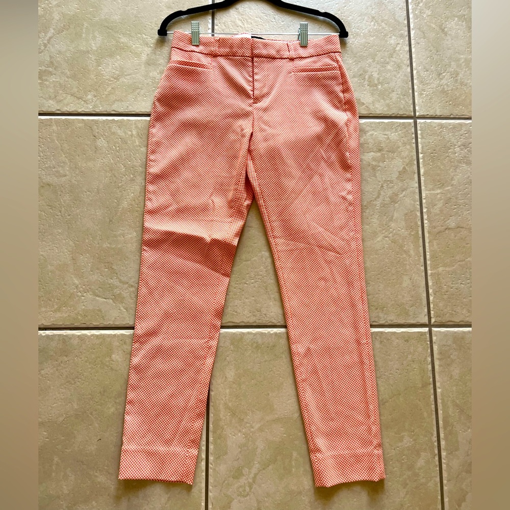 Banana Republic White & Orange Pants